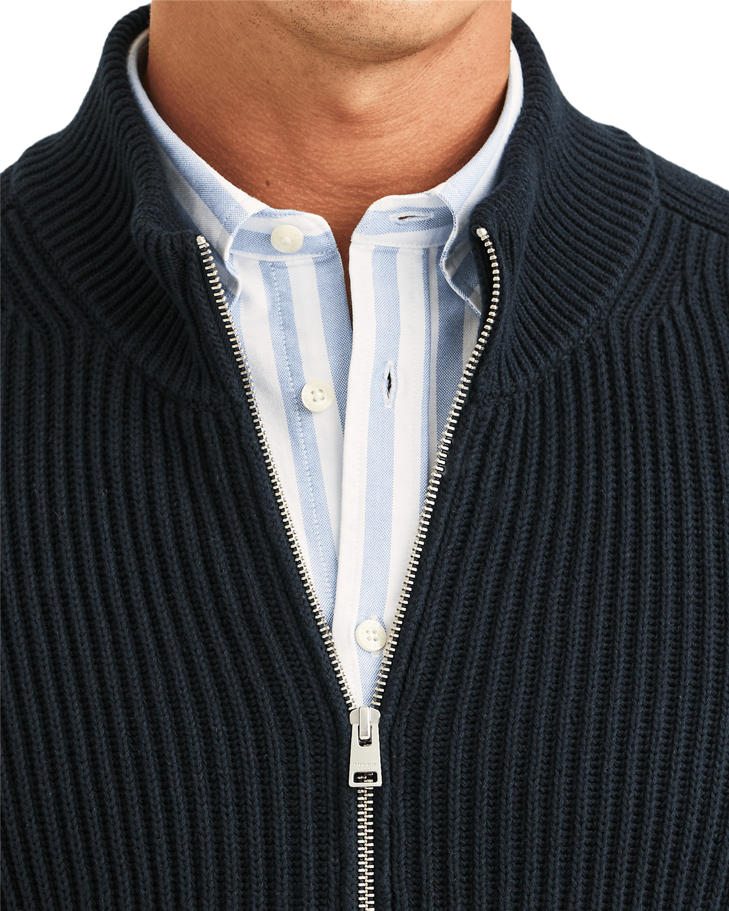Brenton zip cardigan