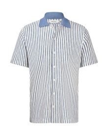 Short sleeve striped jersey shirt