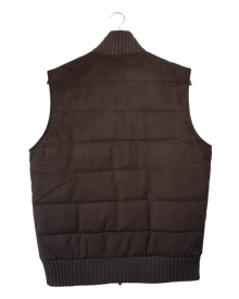 Vest Alcantara - Dark Brown