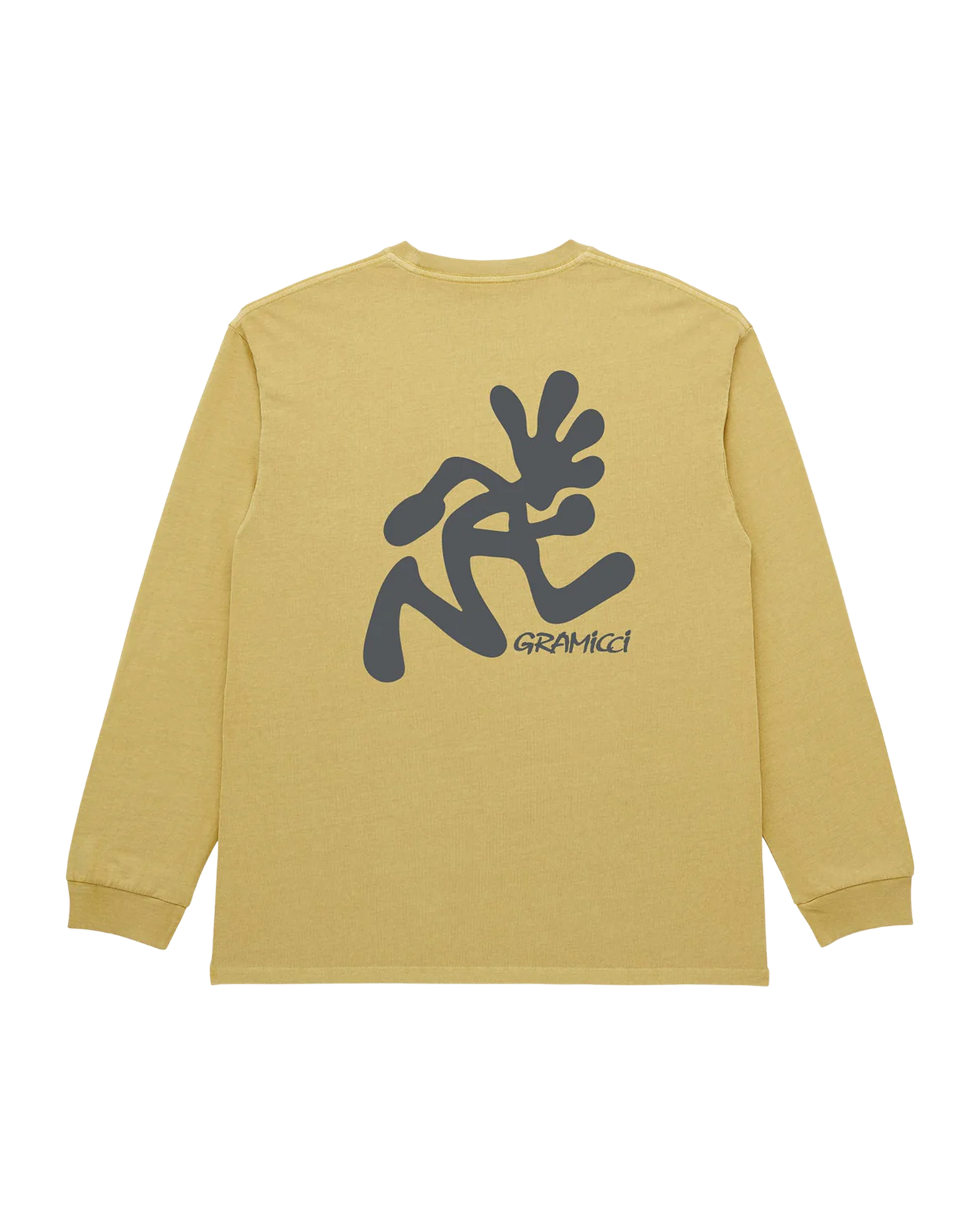 Running Man L/S Tee Pigment Dyed - Sulphur Pigment