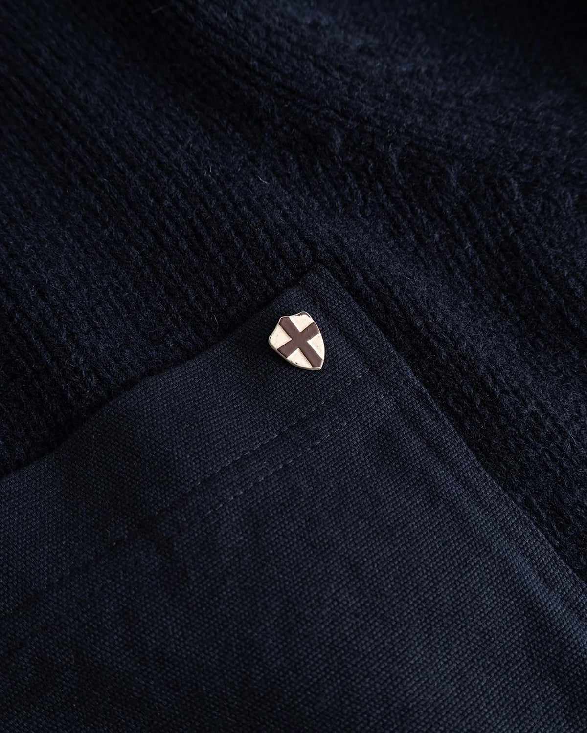 Blue de Gênes BGfraser Zip Knit – Dark Navy