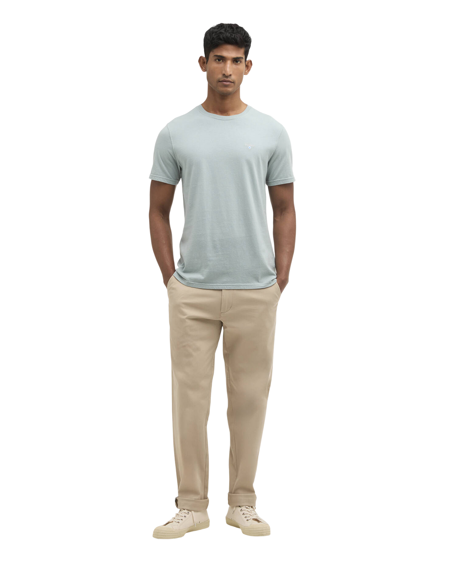 Barbour Tartan Sports T-Shirt – Slate