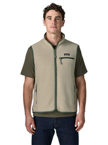 Patagonia Retro Pile Fleece Vest - Pelican w/Canopy Green