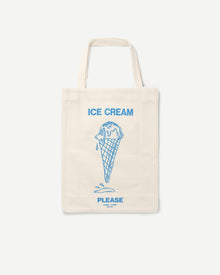Saprint Tote Bag 14197 - Undyed Ice Cream