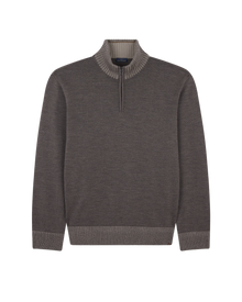 Soft Cool Touch wool half zip sweater