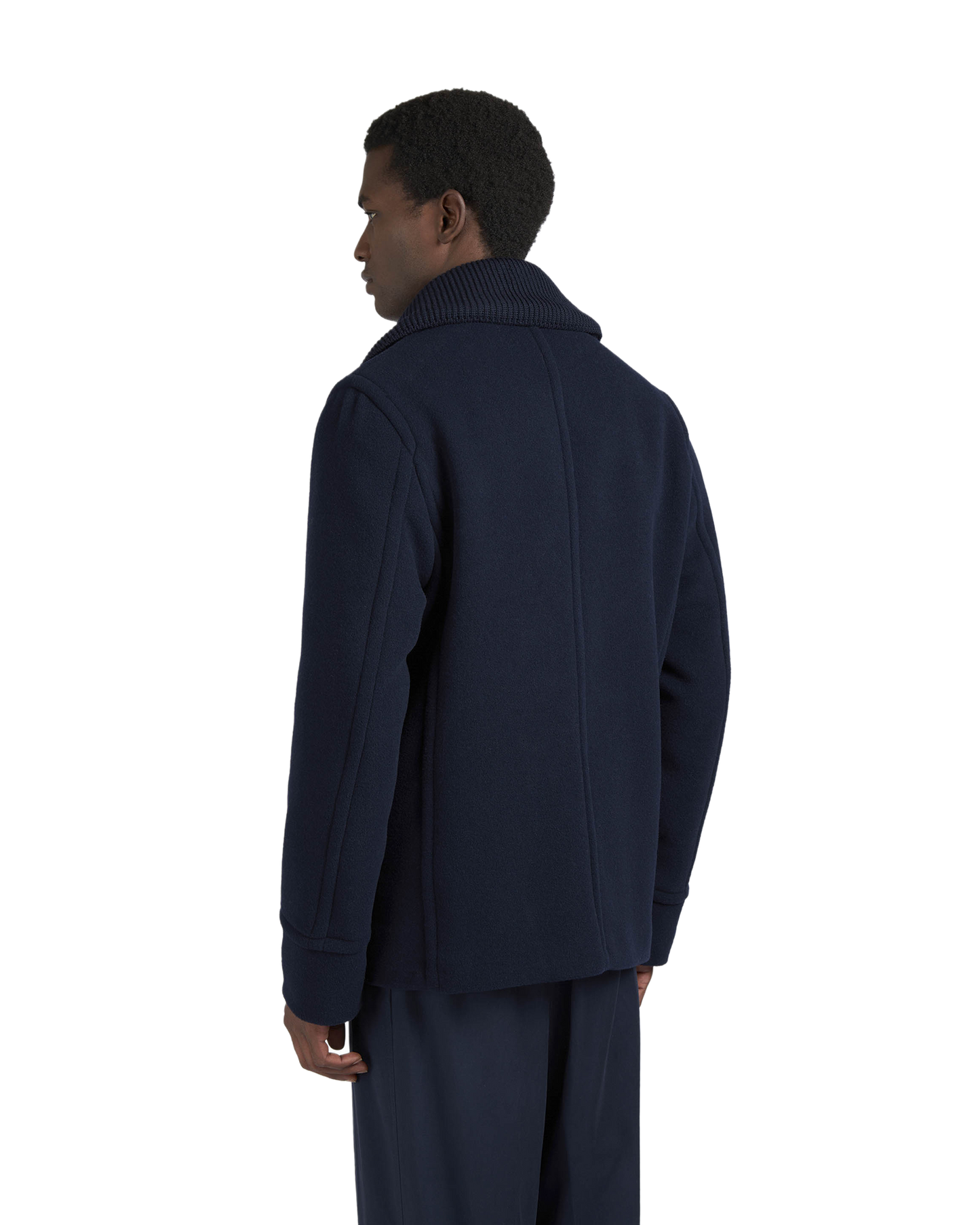 True Peacoat in wool and cashmere