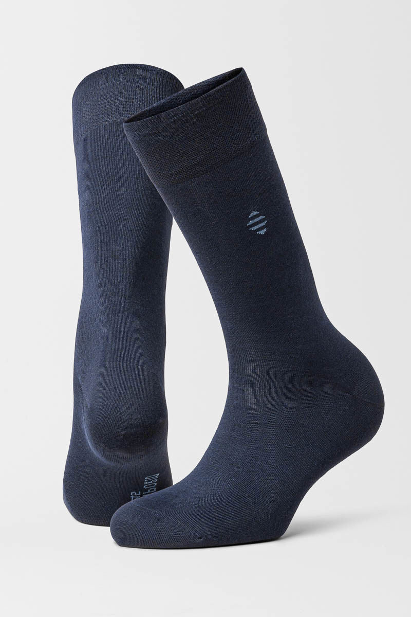 3pk Daniel Bamboo Crew Navy