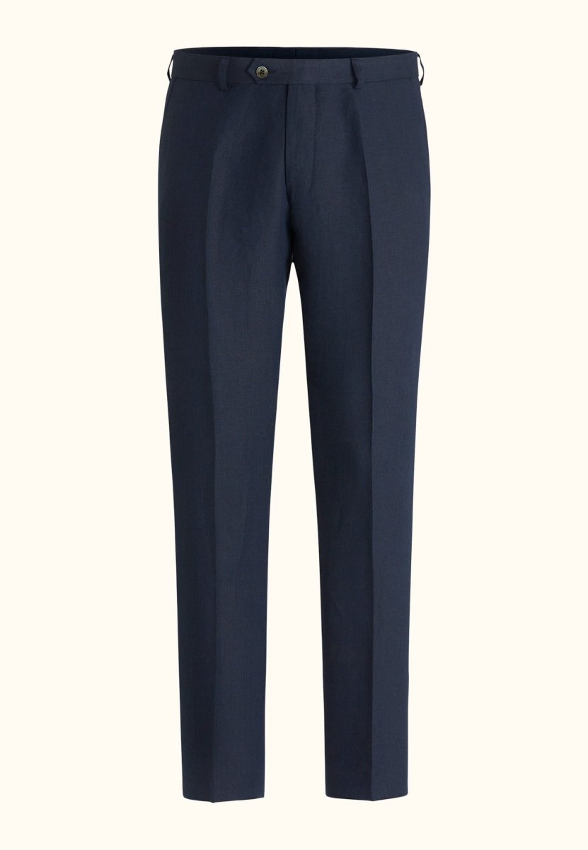 Oscar Jacobson Denz Slim Fit Linen Trousers - Dressbukse - Mandy