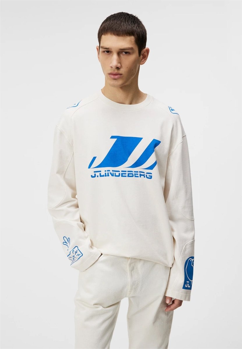 J.Lindeberg Derk Longsleeve Moto Tee - Mandy