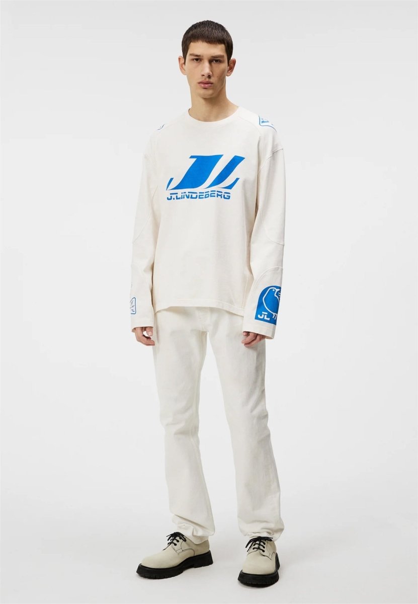 J.Lindeberg Derk Longsleeve Moto Tee - Mandy