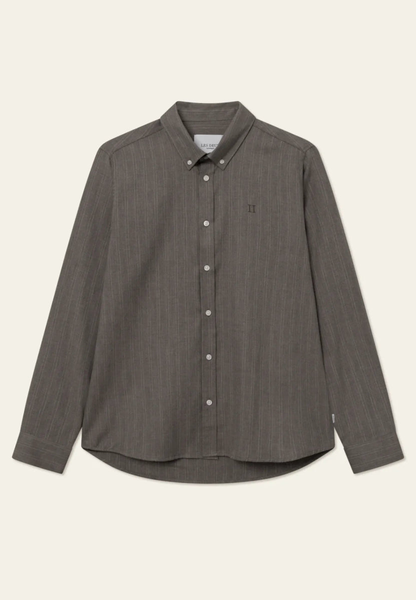 Les Deux Desert Reg Stripe Shirt - Mandy
