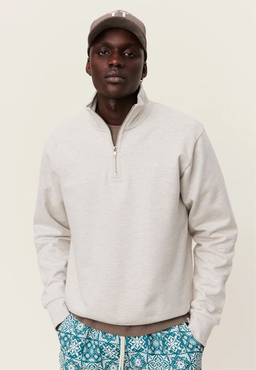 Les Deux Dexter Half - Zip Sweatshirt - Mandy