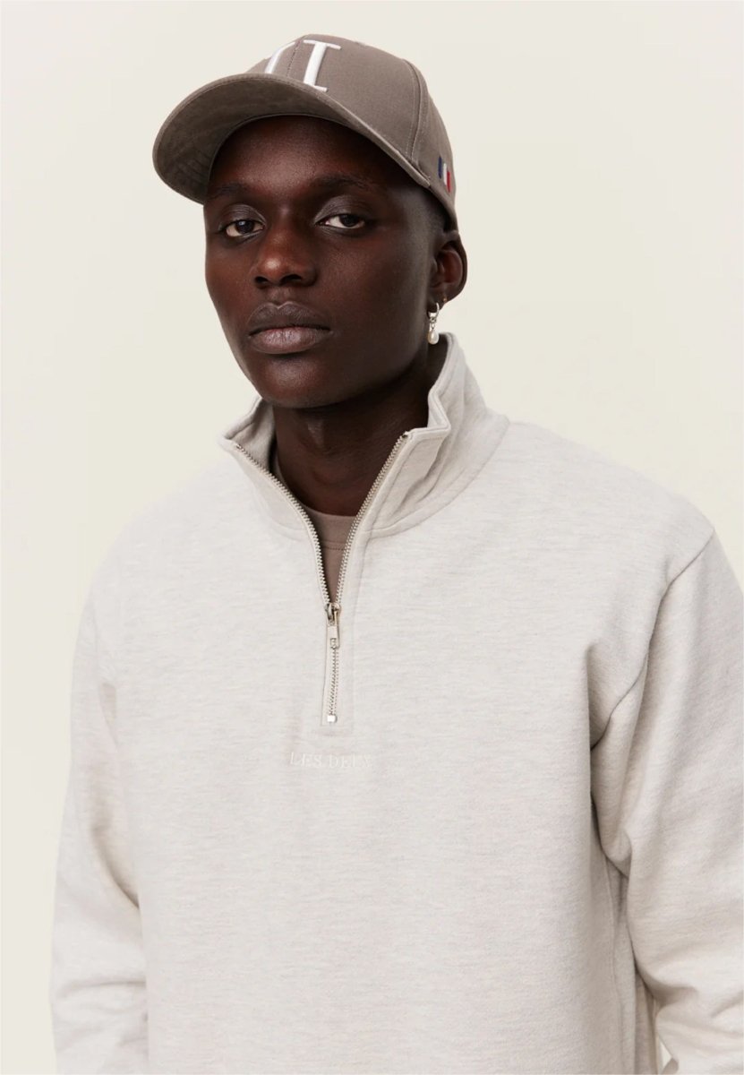 Les Deux Dexter Half - Zip Sweatshirt - Mandy