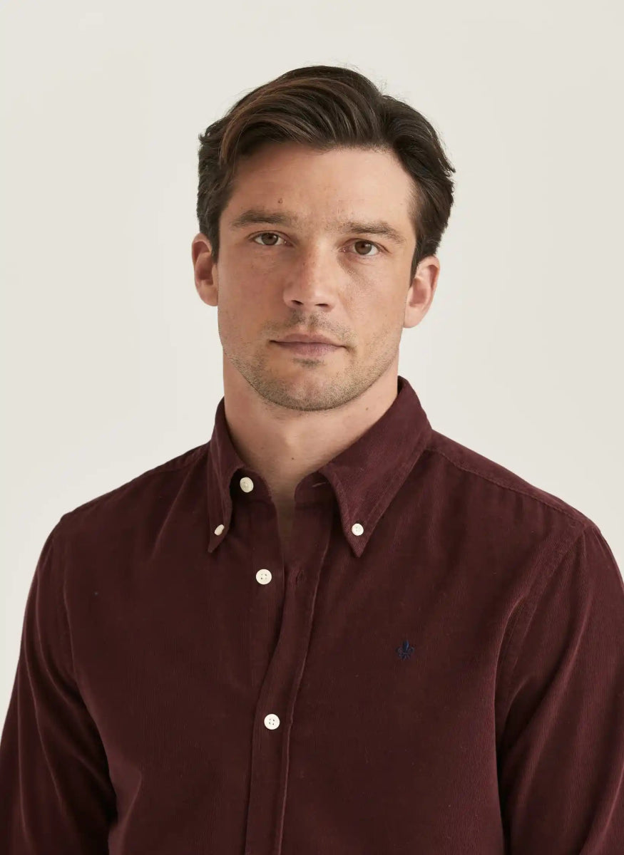Morris Stockholm Douglas Cord Shirt Slim Fit - Mandy