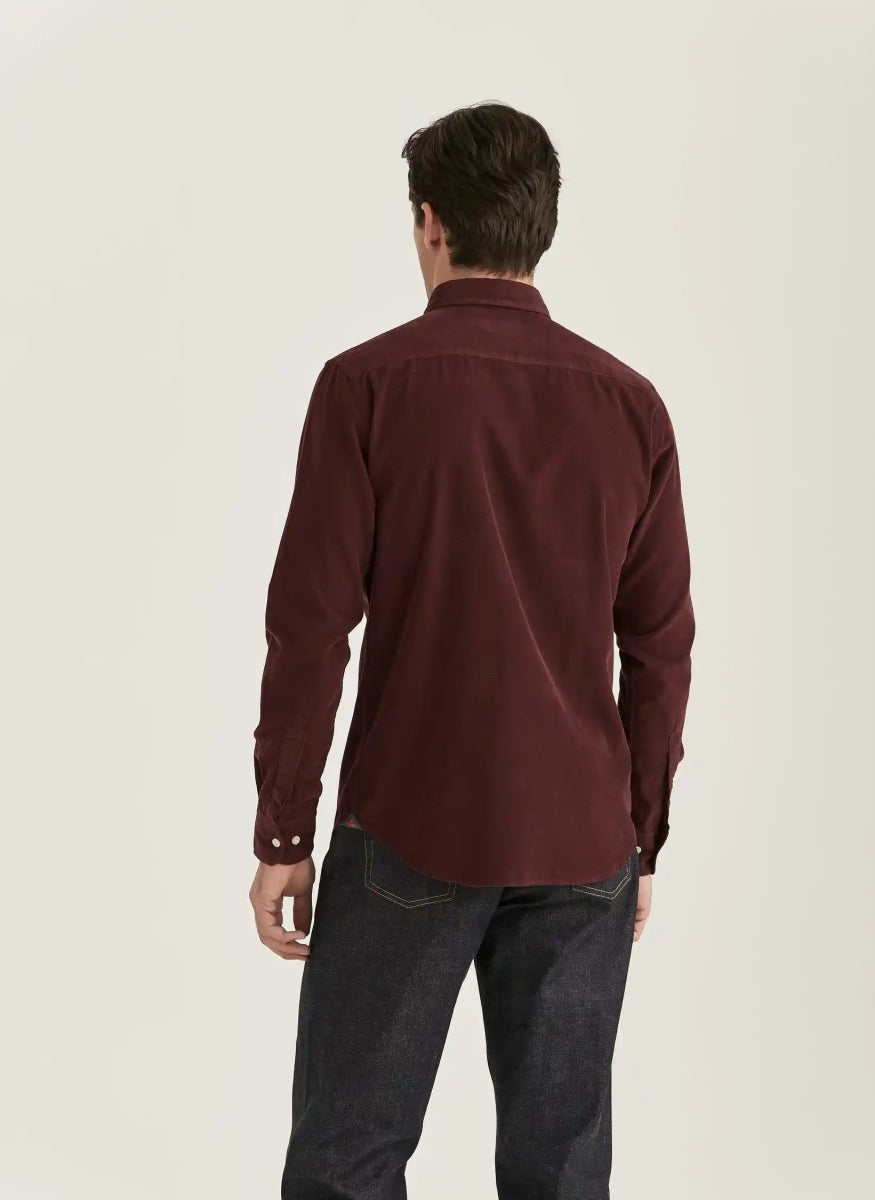 Morris Stockholm Douglas Cord Shirt Slim Fit - Mandy