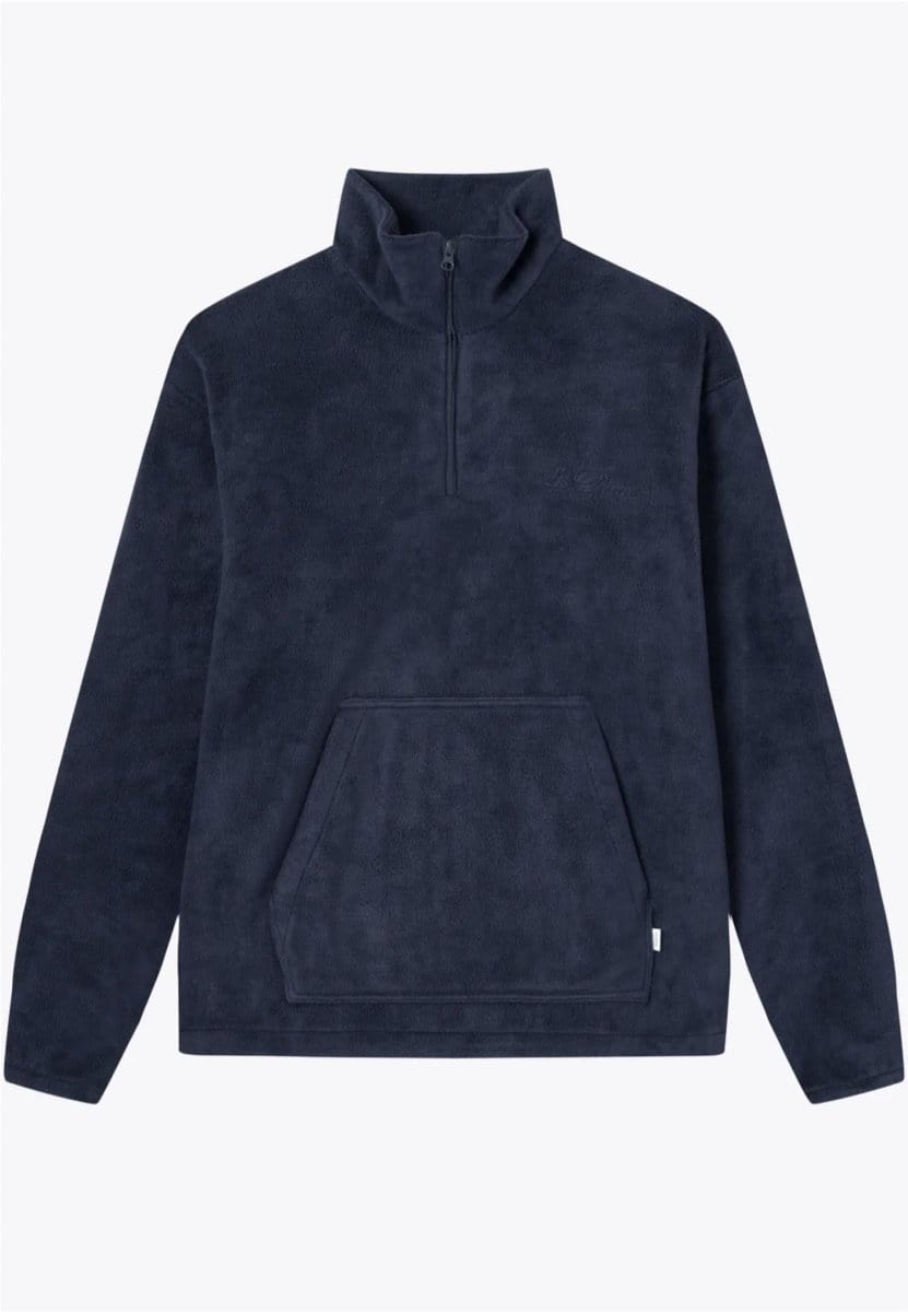 Les Deux Duke fleece halfzip sweatshirt - Mandy