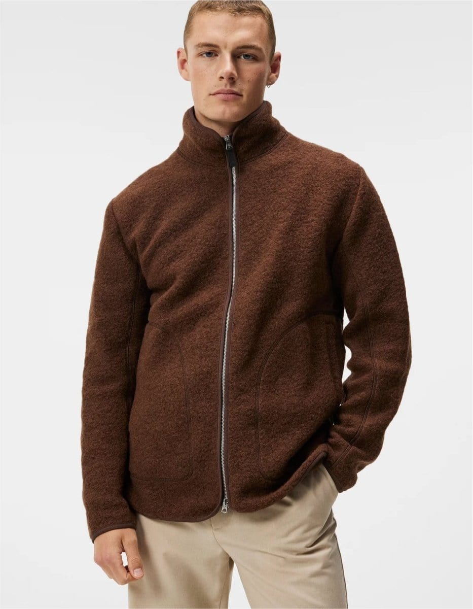 J.Lindeberg Dustin Wool Fleece Jacket - Mandy