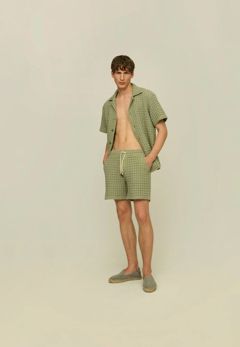 OAS Dusty Green Porto Shorts - Mandy