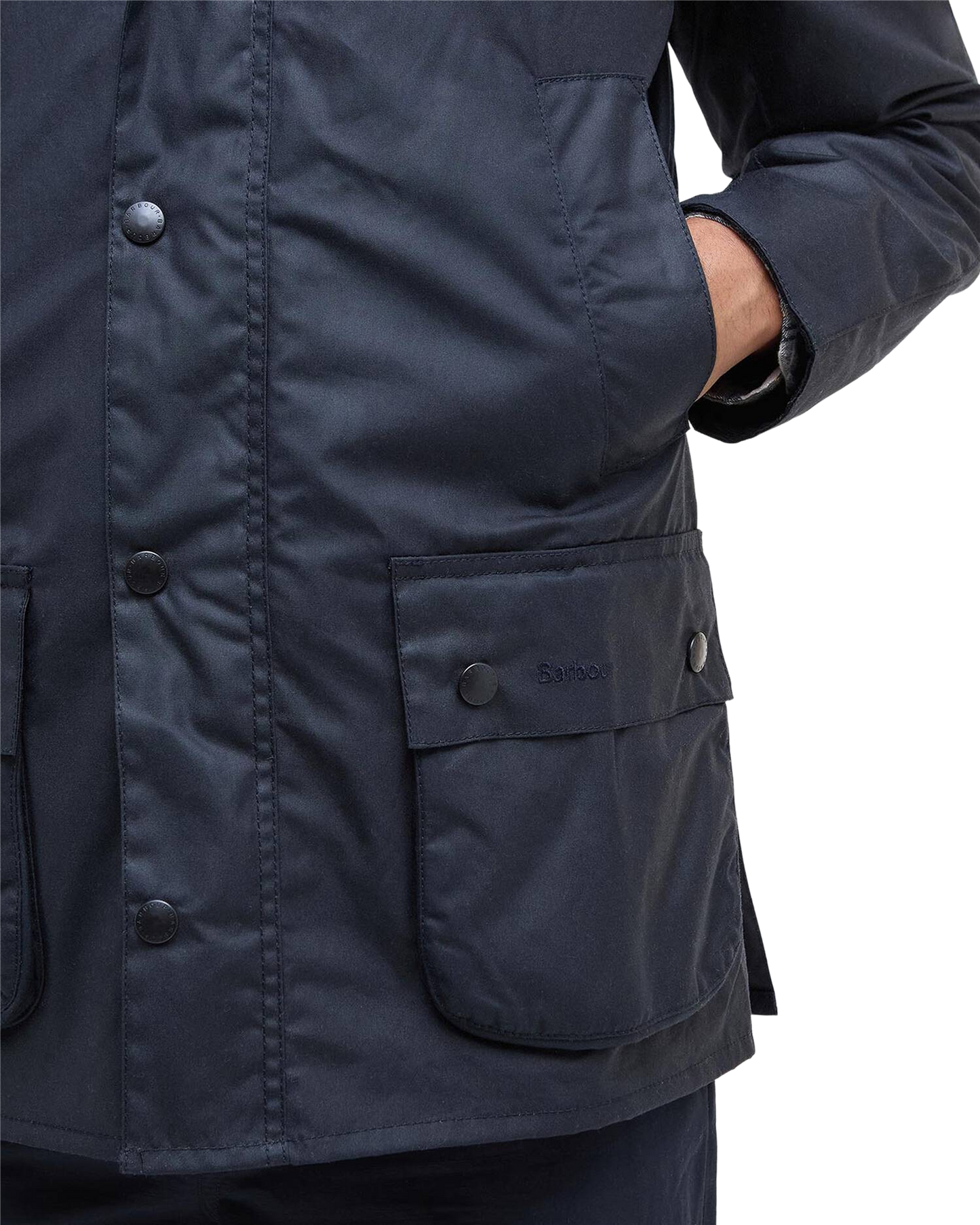Barbour Ashby Wax Jacket Navy