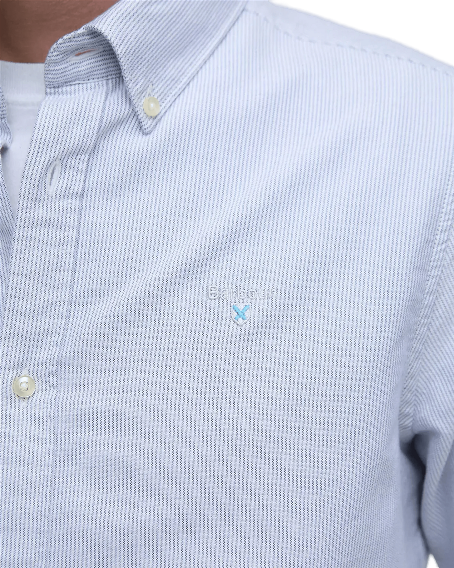 Striped Oxford Tailored Long-Sleeved Shirt