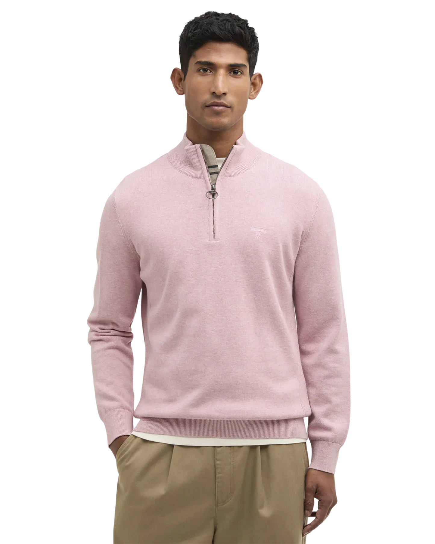 Cotton Quarter-Zip Jumper