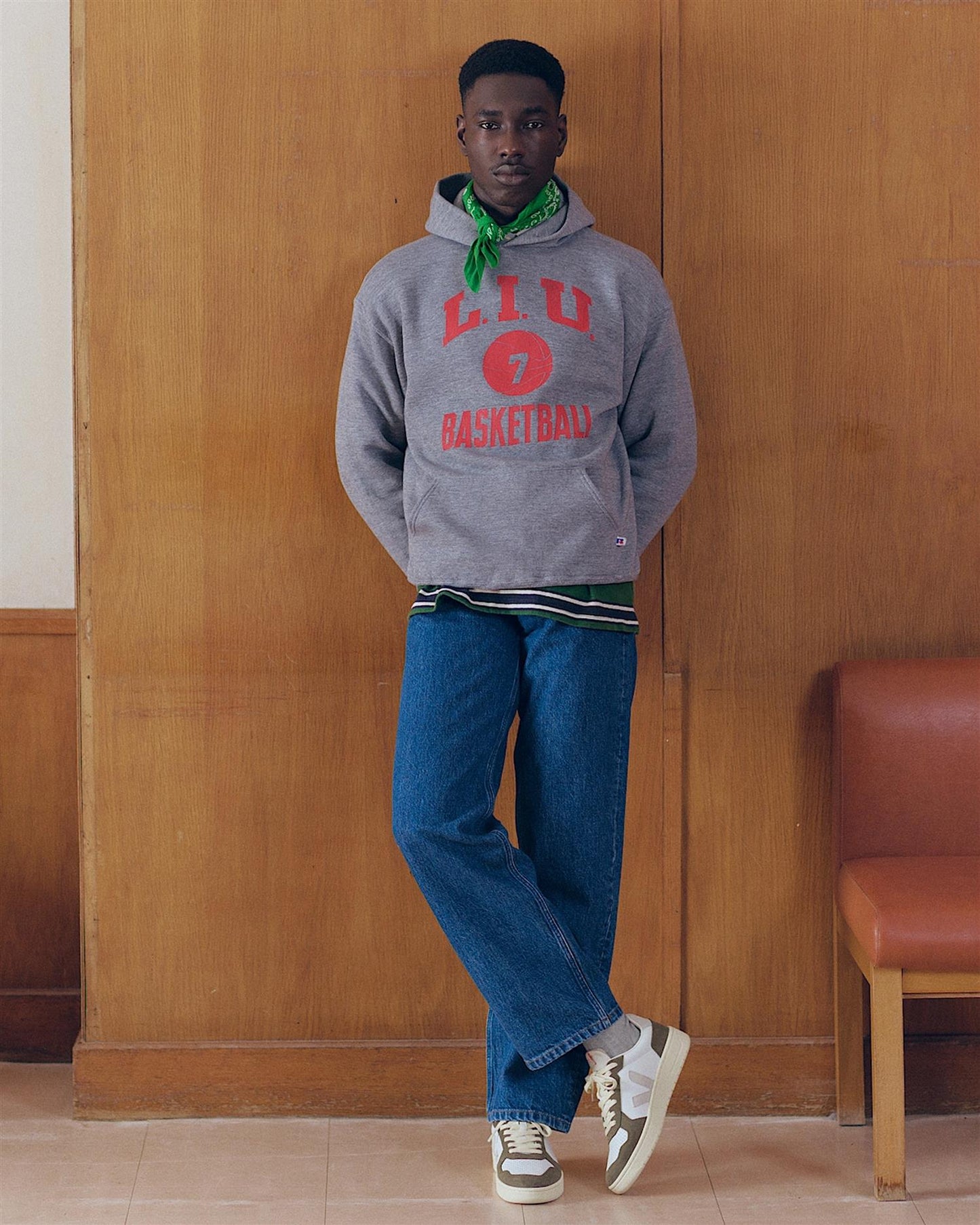 V-82 LEATHER WHITE NATURAL KAKI