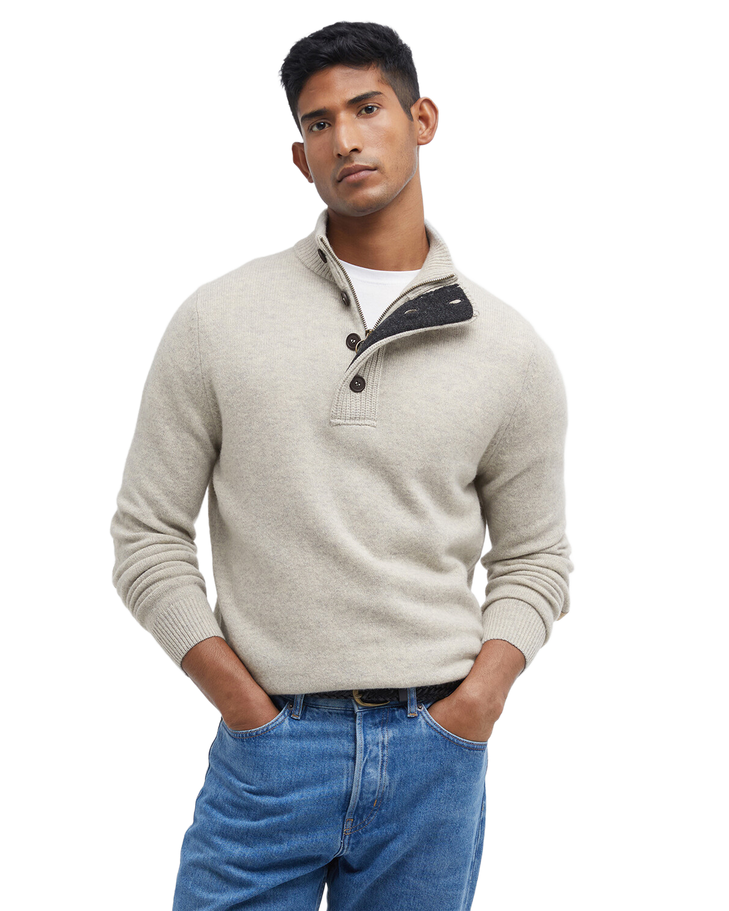 Barbour Essent Patch Half Zip Knitted Jumper