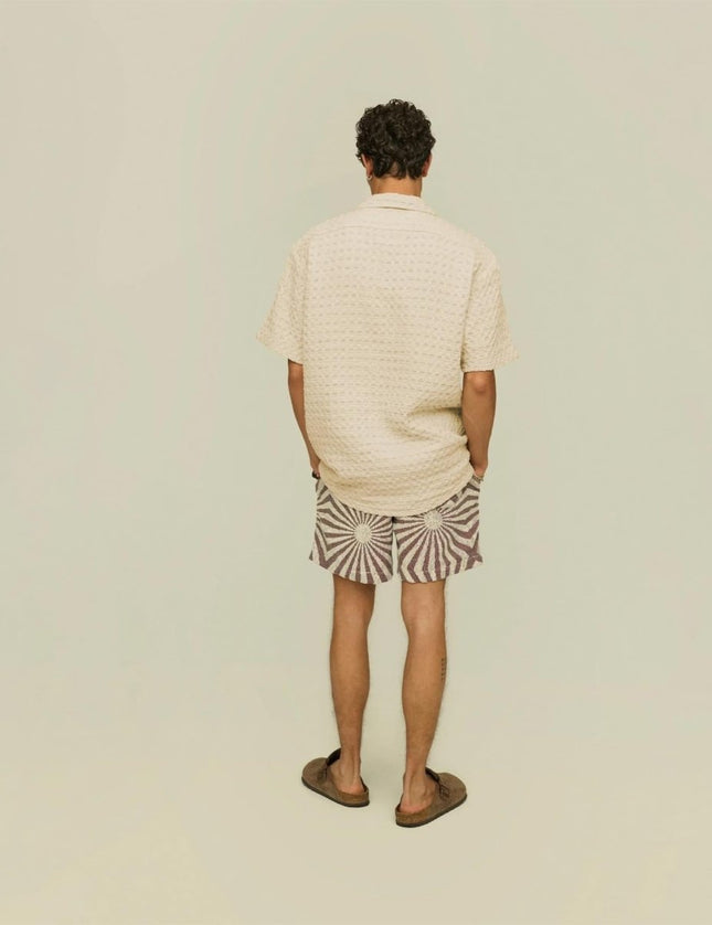 OAS Ecru Cuba Waffle Shirt - Mandy