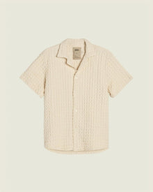 OAS Ecru Cuba Waffle Shirt - Mandy