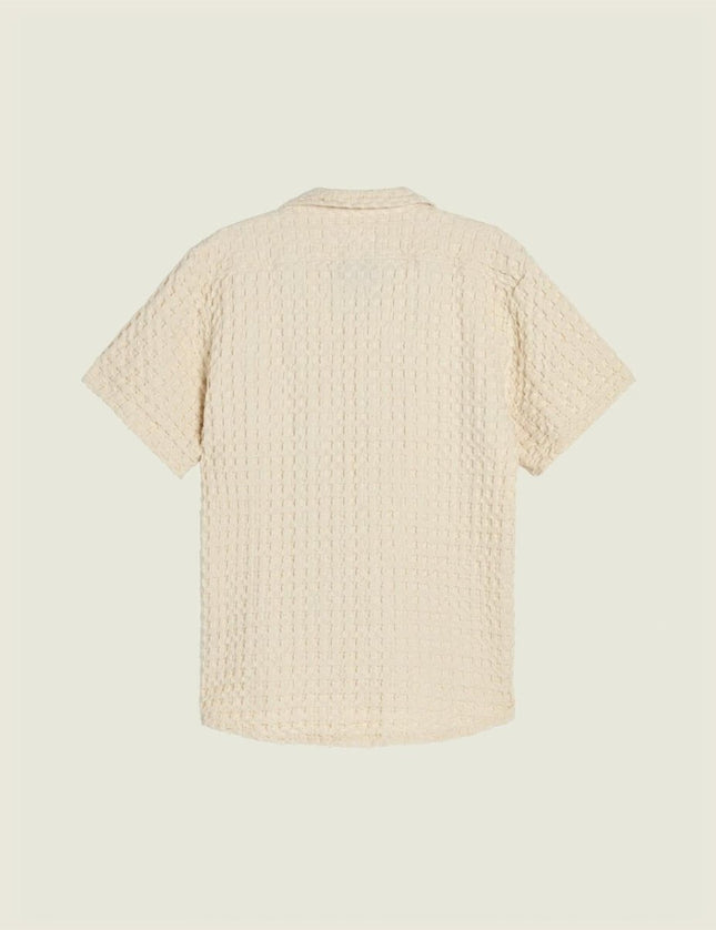 OAS Ecru Cuba Waffle Shirt - Mandy