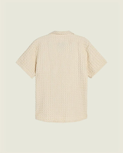 OAS Ecru Cuba Waffle Shirt - Mandy