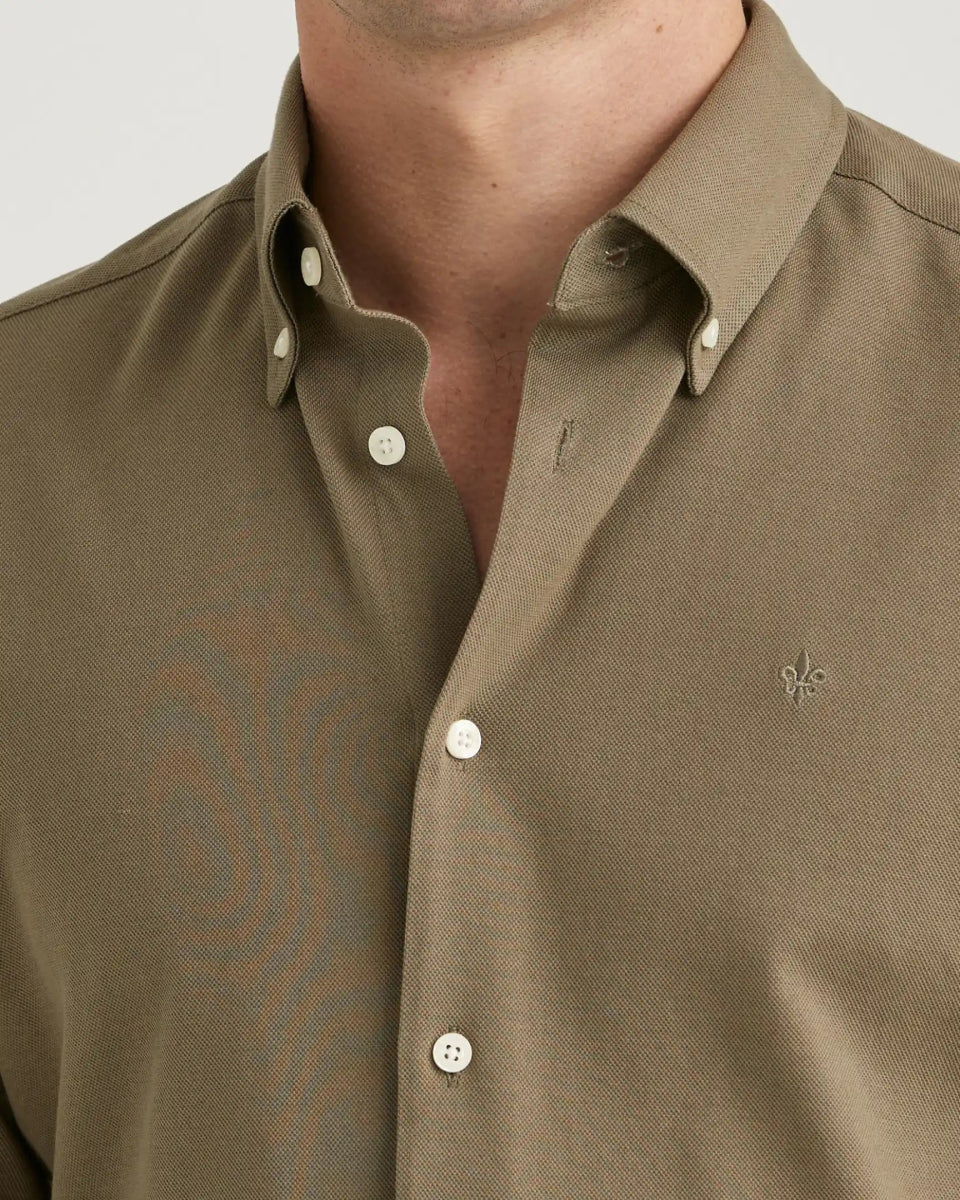 Morris Stockholm Eddie Pique Shirt - Mandy