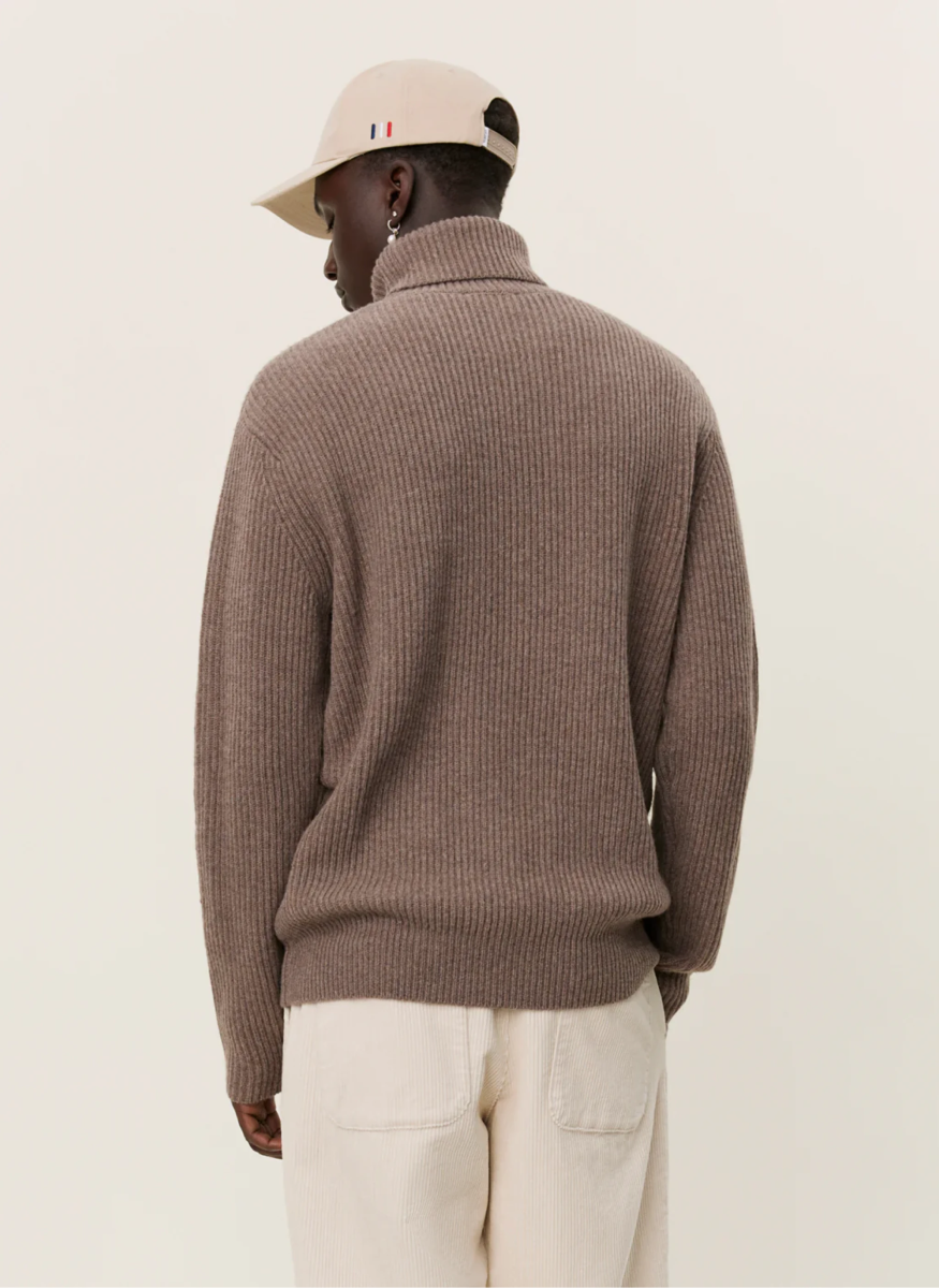 Les Deux Eddie Wool Rib Rollneck - Mandy