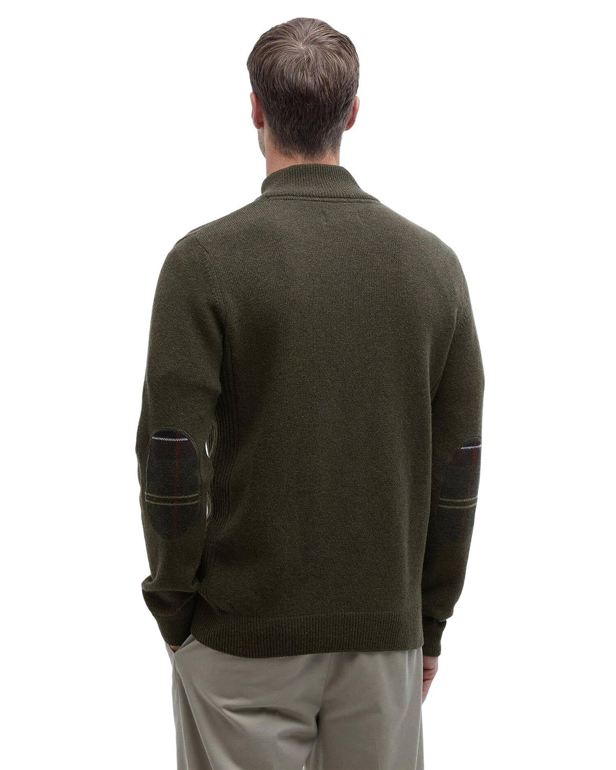 Holden Quarter-Zip Jumper – Olive Marl