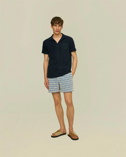 Navy Polo Terry Shirt