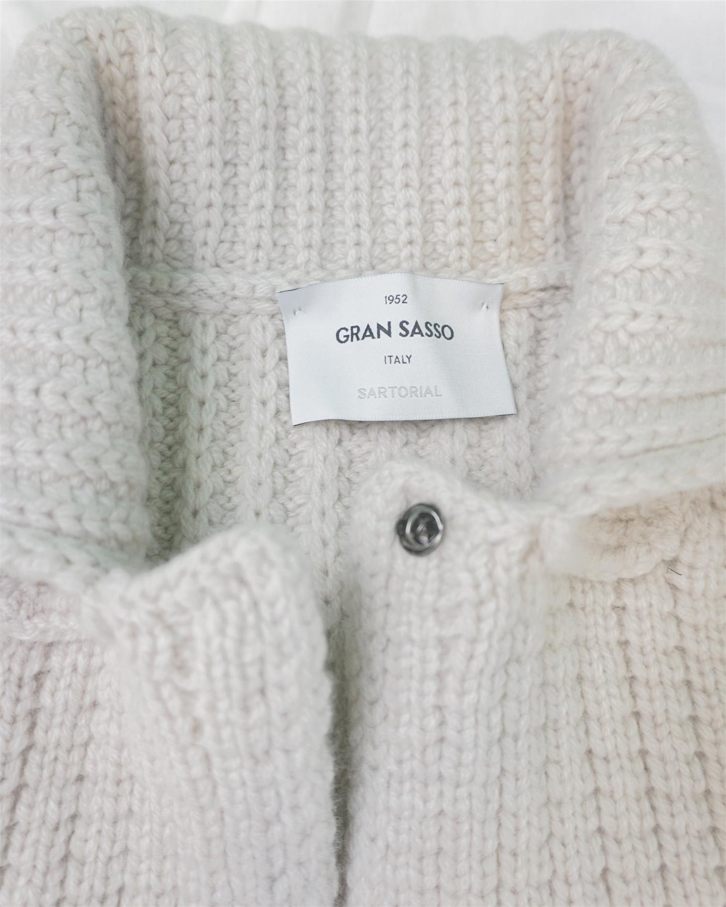 Strikket Cardigan Blazer i Ull - Beige