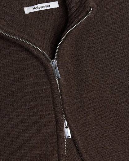Wool Zip Cardigan