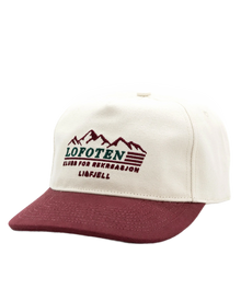 Lofoten Rekreasjon Caps - – Hvit/Burgunder