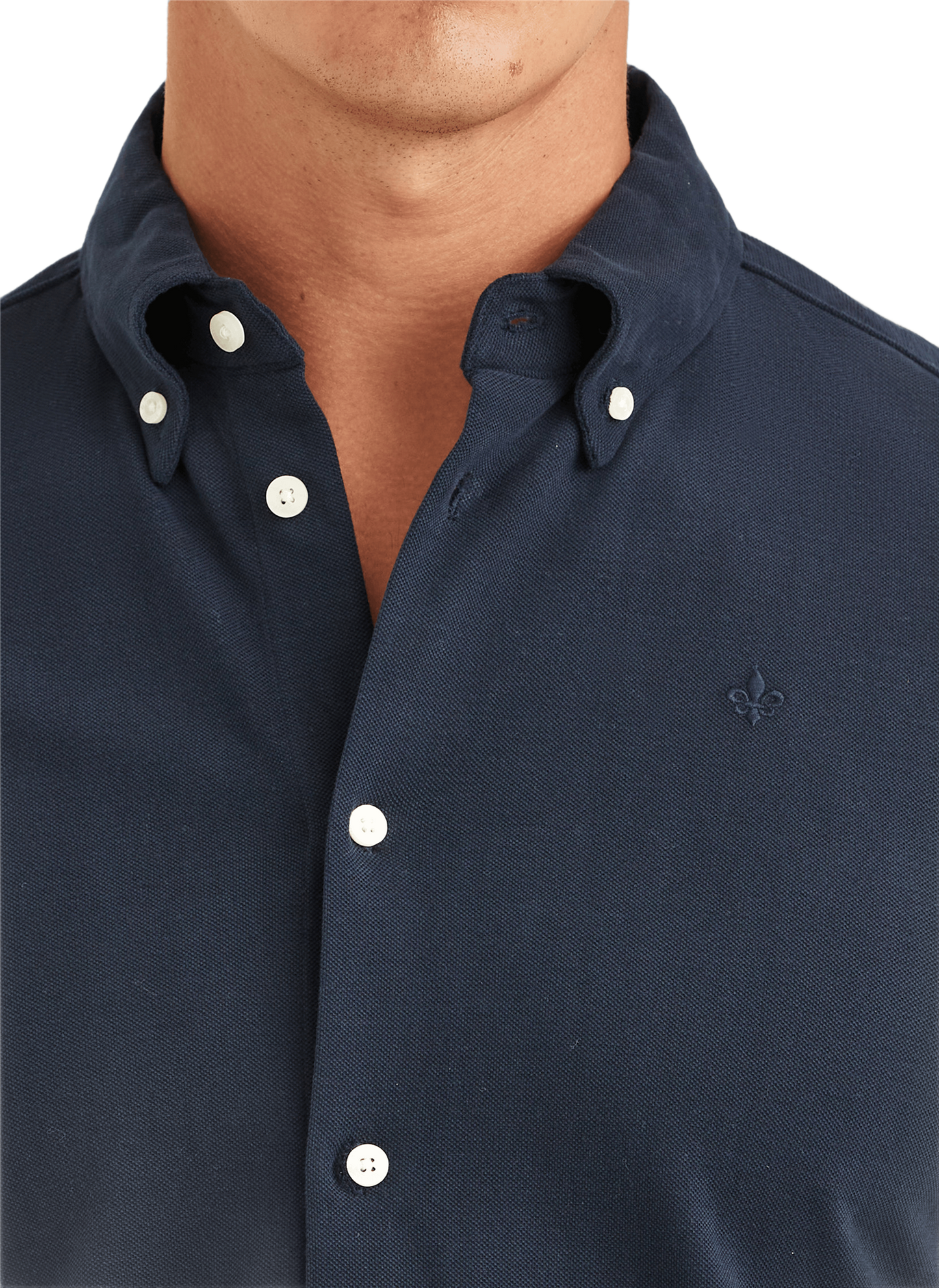 Camden Pique Shirt Old Blue