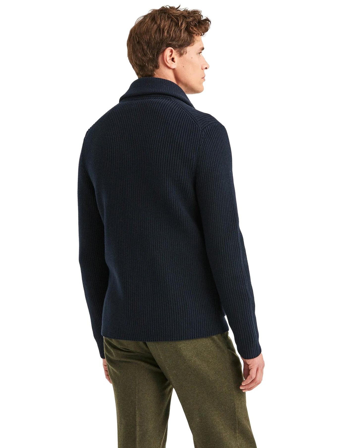 Morris Stockholm Brayden DB Shawl Cardigan Navy