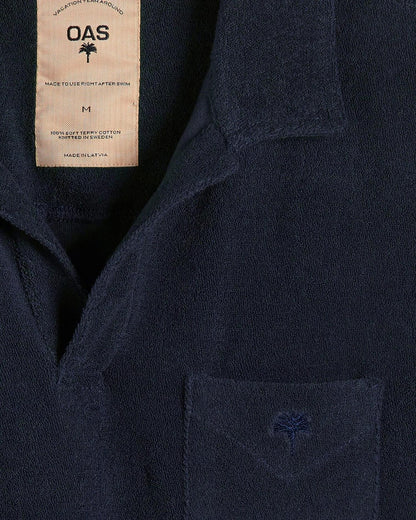 Navy Polo Terry Shirt