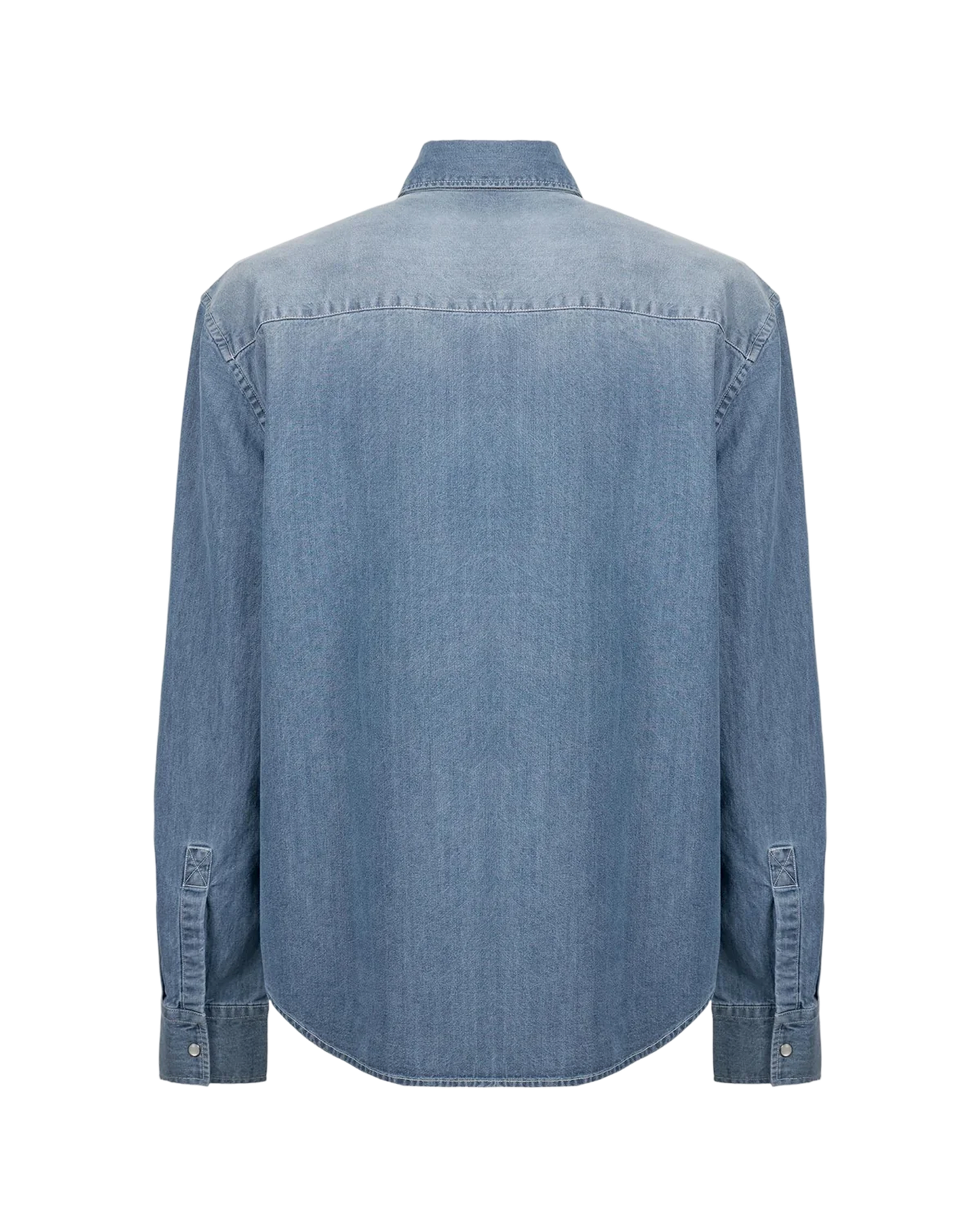 Men’s shirt in bleached denim with faded effect modern fit – Curtis