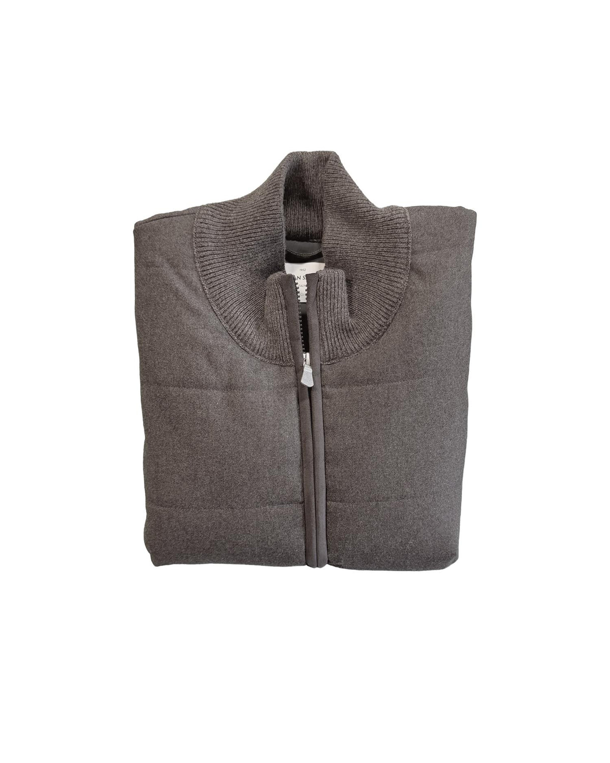 Zip Jacket Flanell – Brun