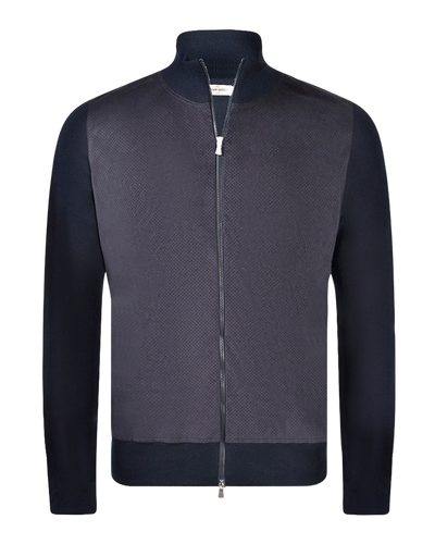 Organic cotton and Alcantara jacket