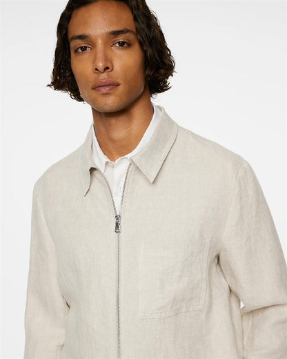 Julius Drape Linen Overshirt