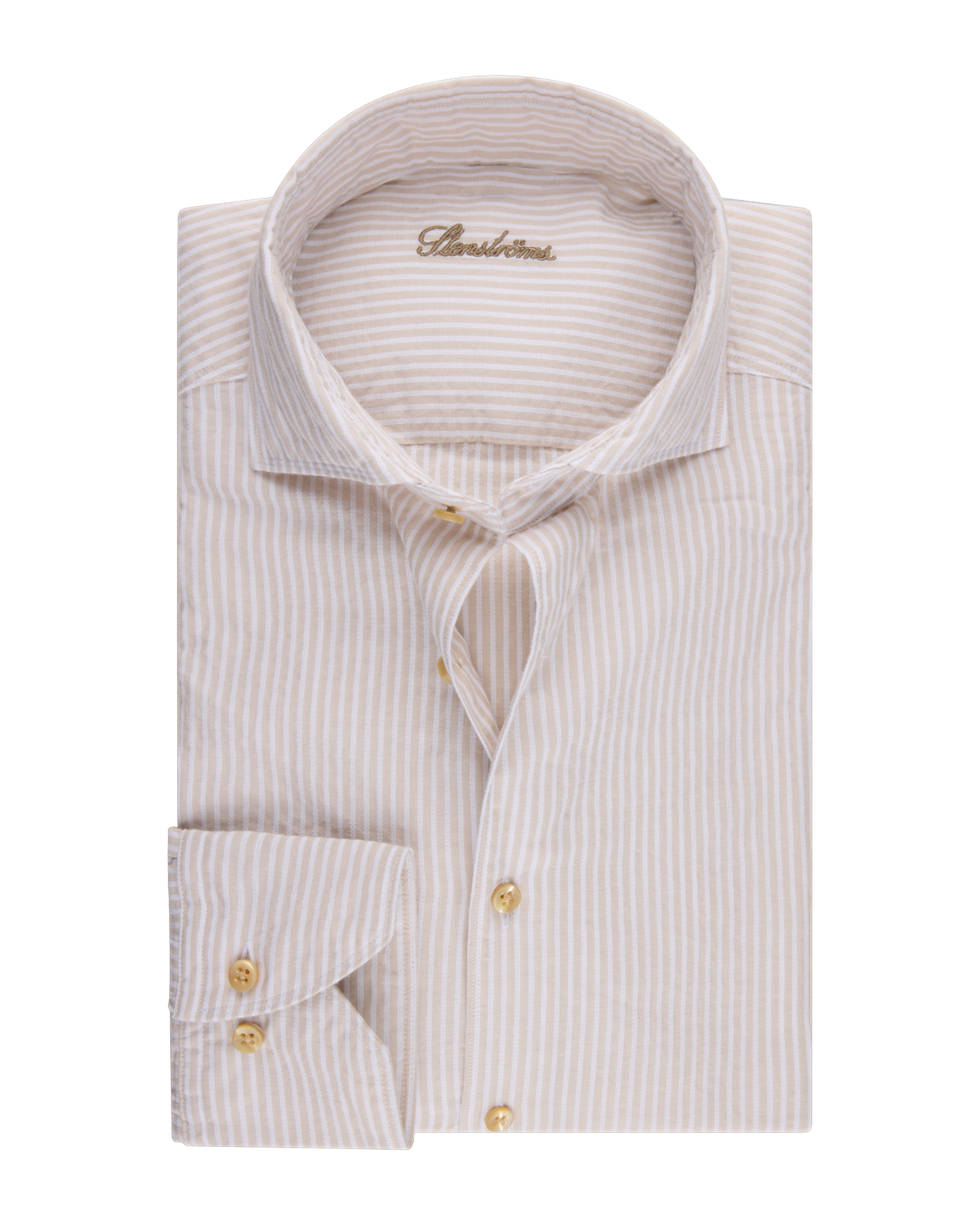 Stripete Lys beige skjorte - Regular