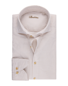 Stripete Lys beige skjorte - Regular
