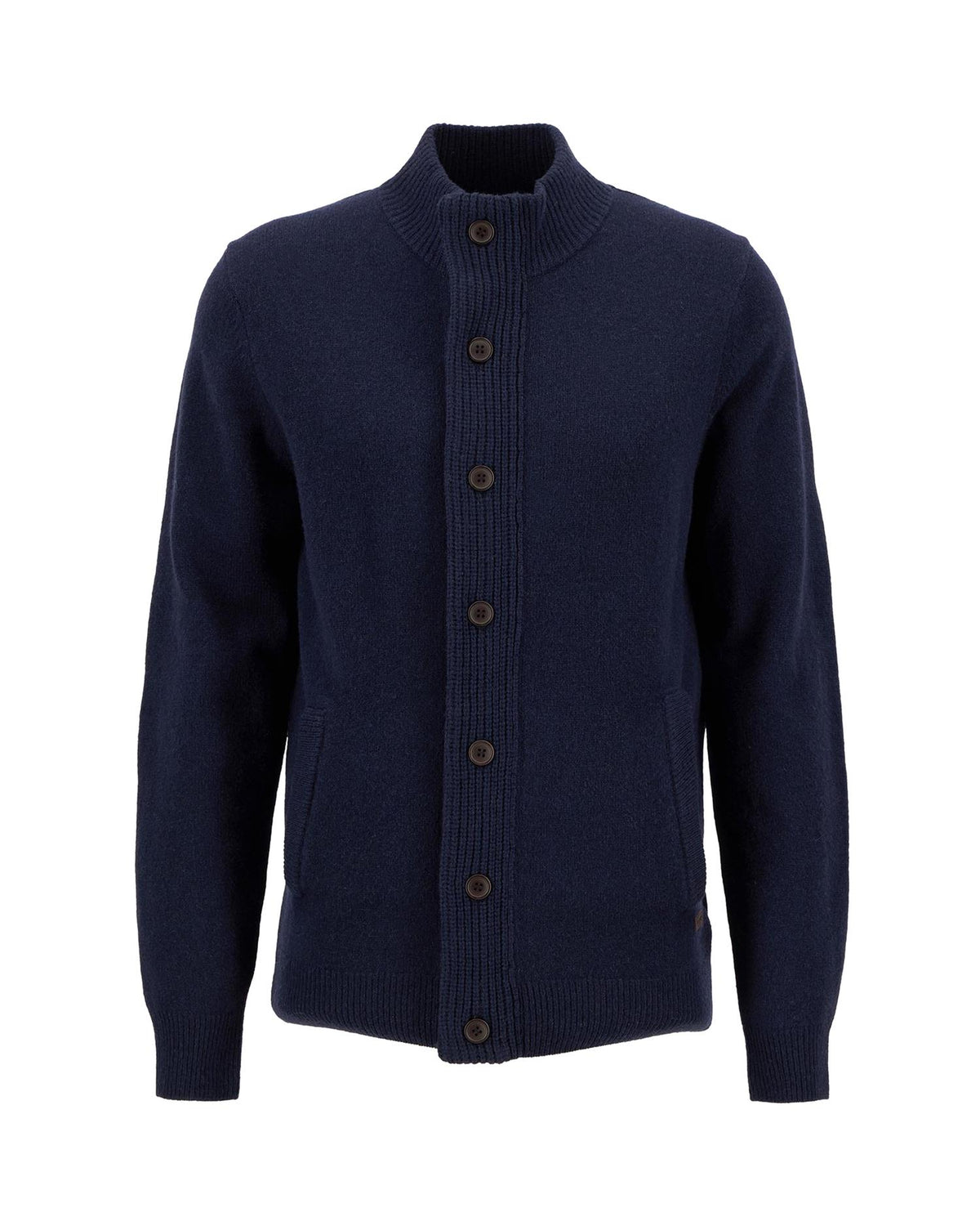 Essential Elbow-Patch Cardigan – Classic Navy