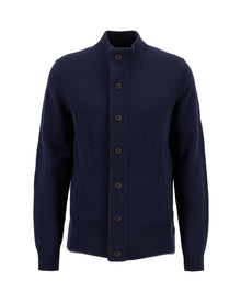 Essential Elbow-Patch Cardigan – Classic Navy