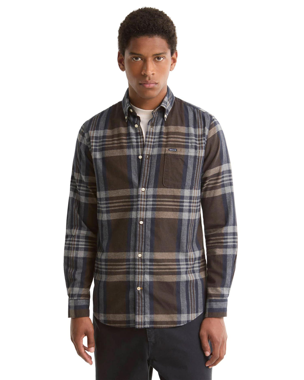 Dovedale Tailored Long-Sleeved Shirt - Dark Sand